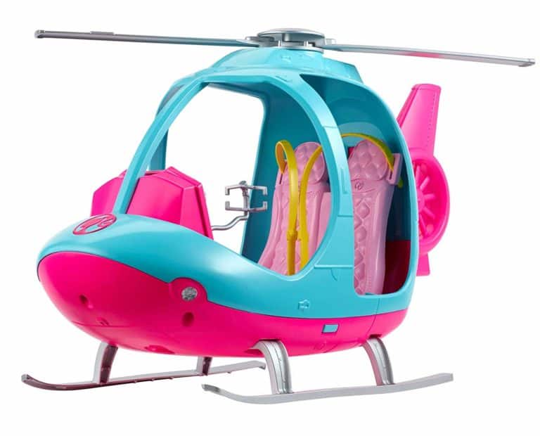 barbie helicopter and car set