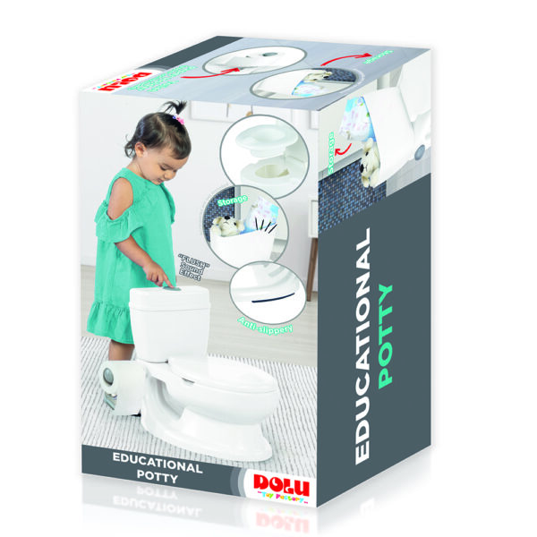 Educational Potty Trainer Seat White Dolu 7051 2 لعب ستور