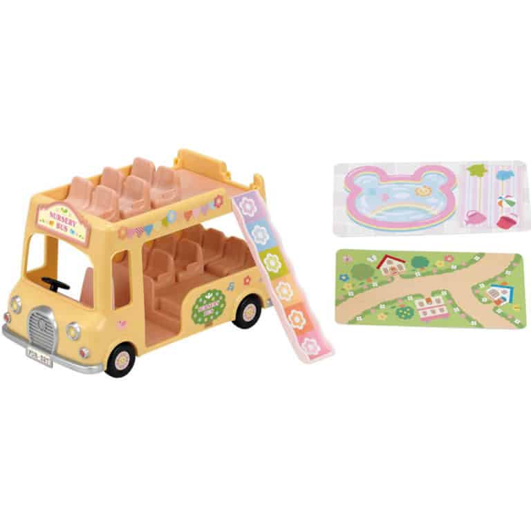 sylvanian families nursery bus yellow