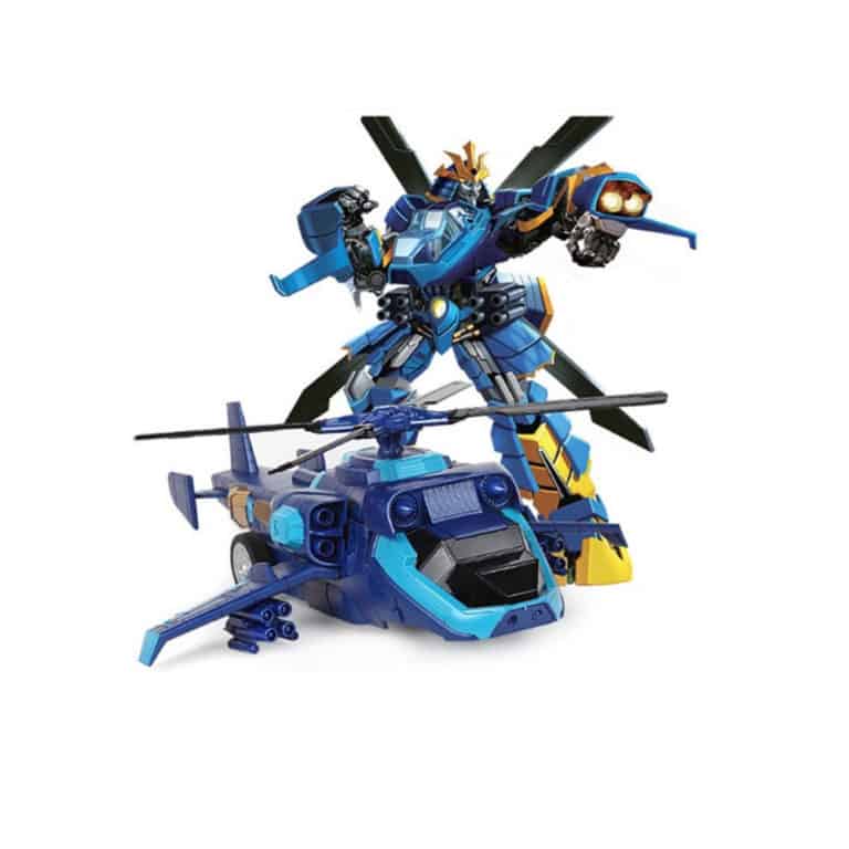 blue helicopter transformer toy