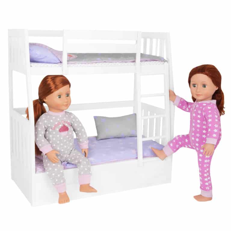 BD37881 Dream Bunks Bunk Beds For Dolls With Sia And Sabina In Bed02 768x768 