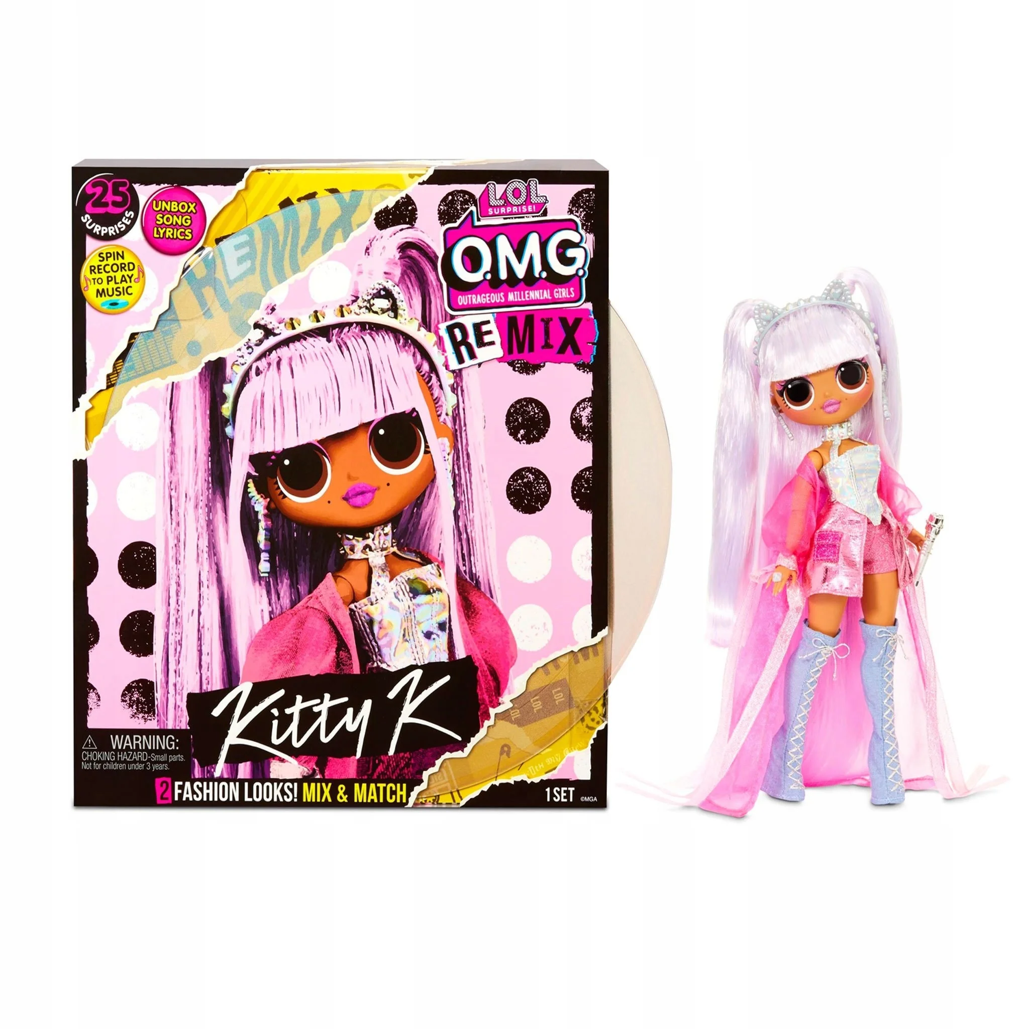 L.O.L. Surprise! O.M.G. Remix Pop B.B. Fashion Doll – 25 Surprises