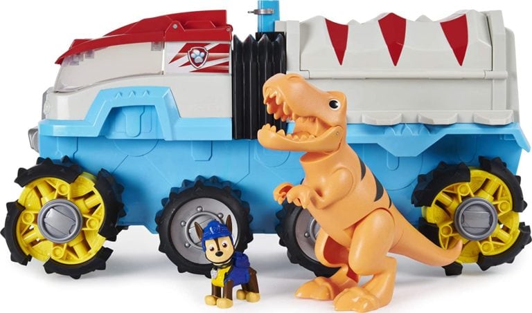 paw patrol dino rescue dino patroller motorized team vehicle from spin master