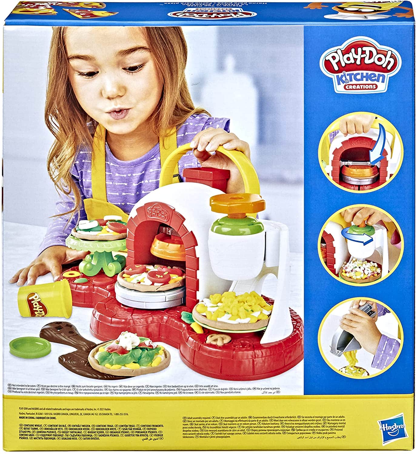 Play-Doh Kitchen Creations- Cheesy Pizza Playset for Kids 3 Years and Up,  Non-Toxic : Toys & Games 