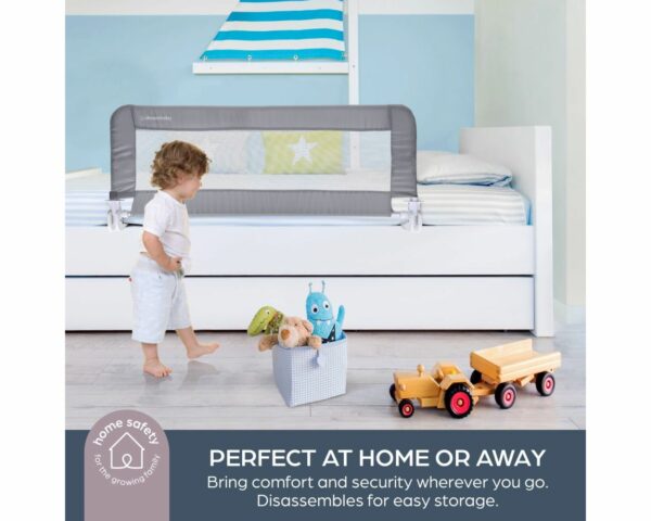 Prague Bed Rail Grey 110cm 45cm DreamBaby 6 Le3ab Store