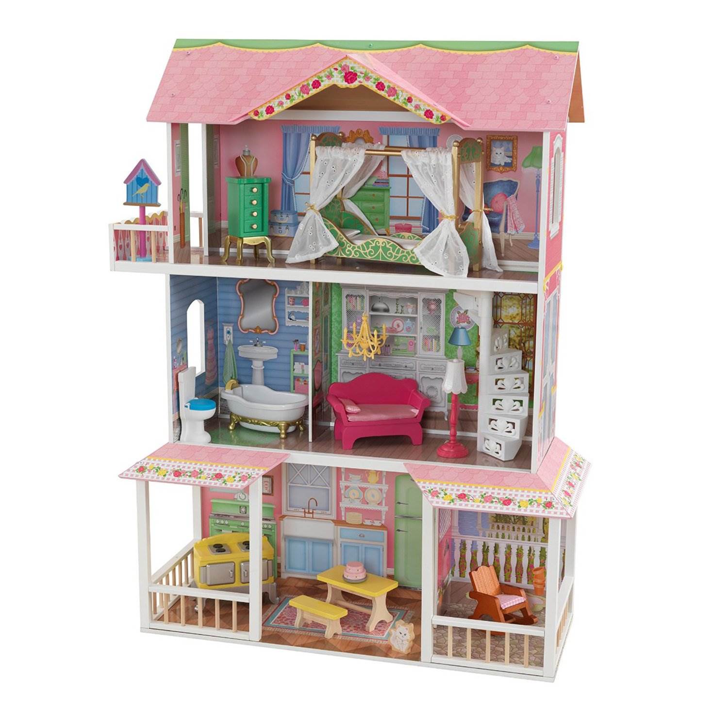 Kidkraft savannah dollhouse clearance with furniture