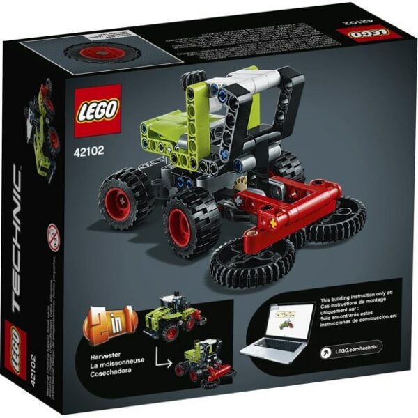 lego technic mini claas xerion 42102 toy tractor building kit 130 pieces 3 Le3ab Store