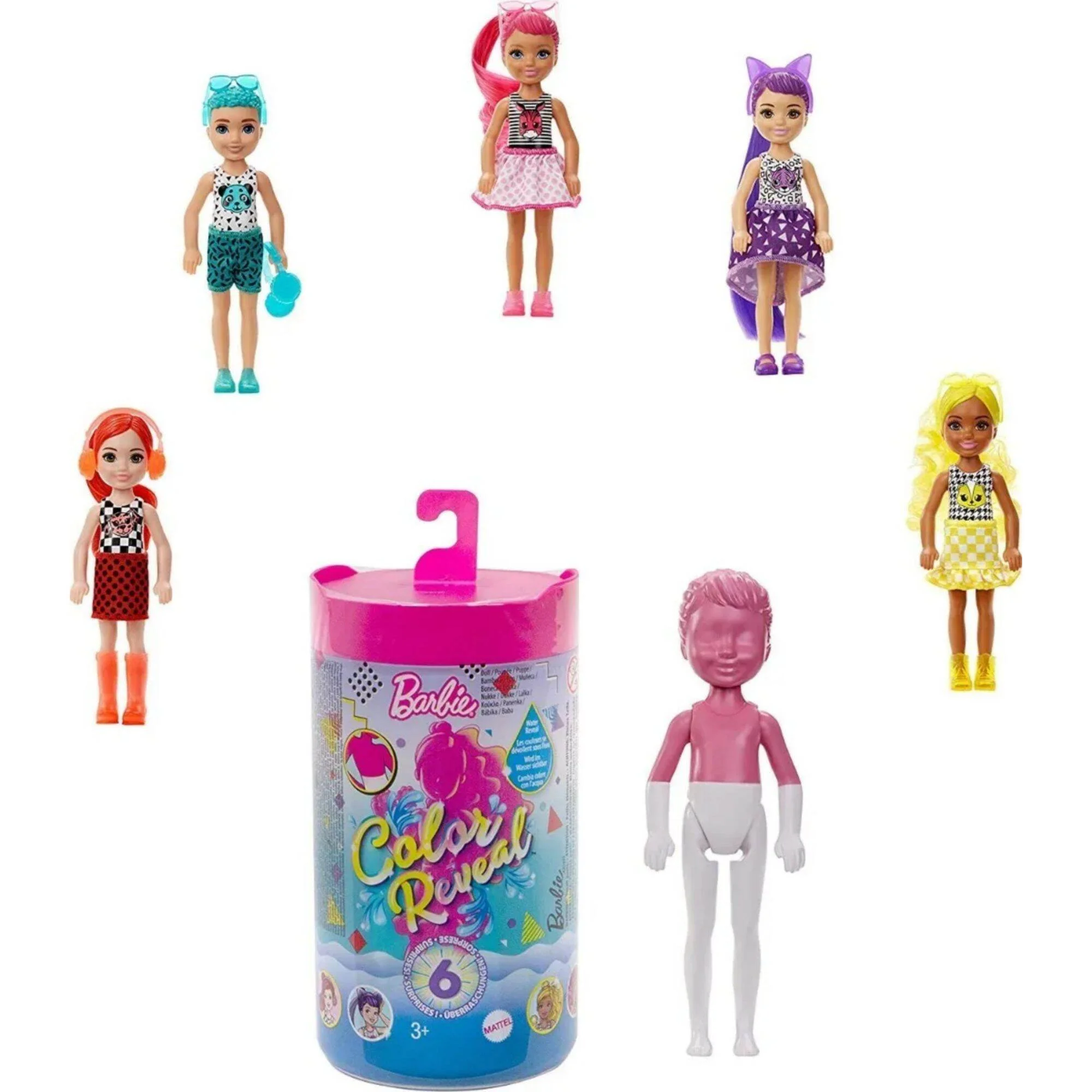 Barbie Color Reveal Chelsea Doll with 6 Surprises GTP53 - ToysChoose