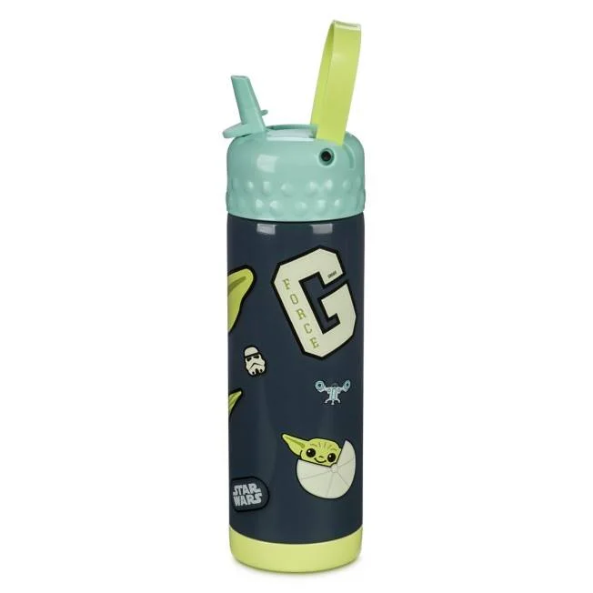 Star Wars The Mandalorian Grogu Flip-Top Water Bottle