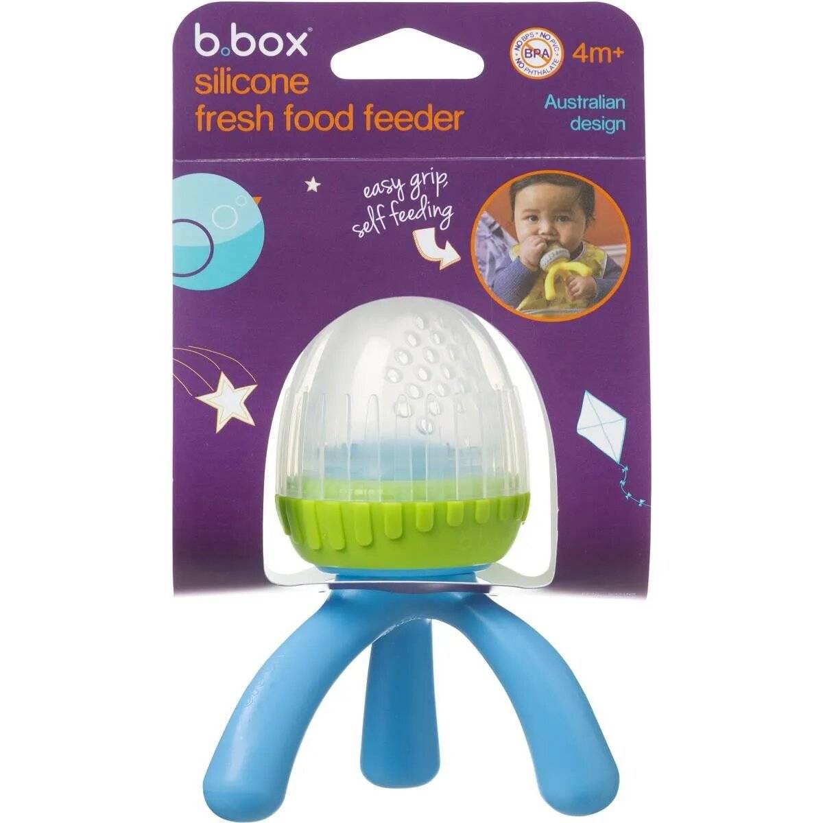 b.box Silicone Fresh Food Feeder - Ocean Breeze