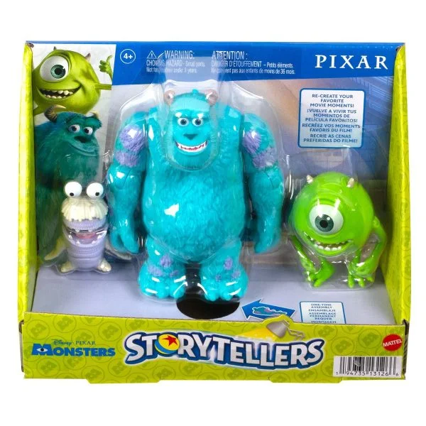 Mattel Disney And Pixar Monsters Inc Storyteller 3 Action Figure Pack Sulley Mike And Boo