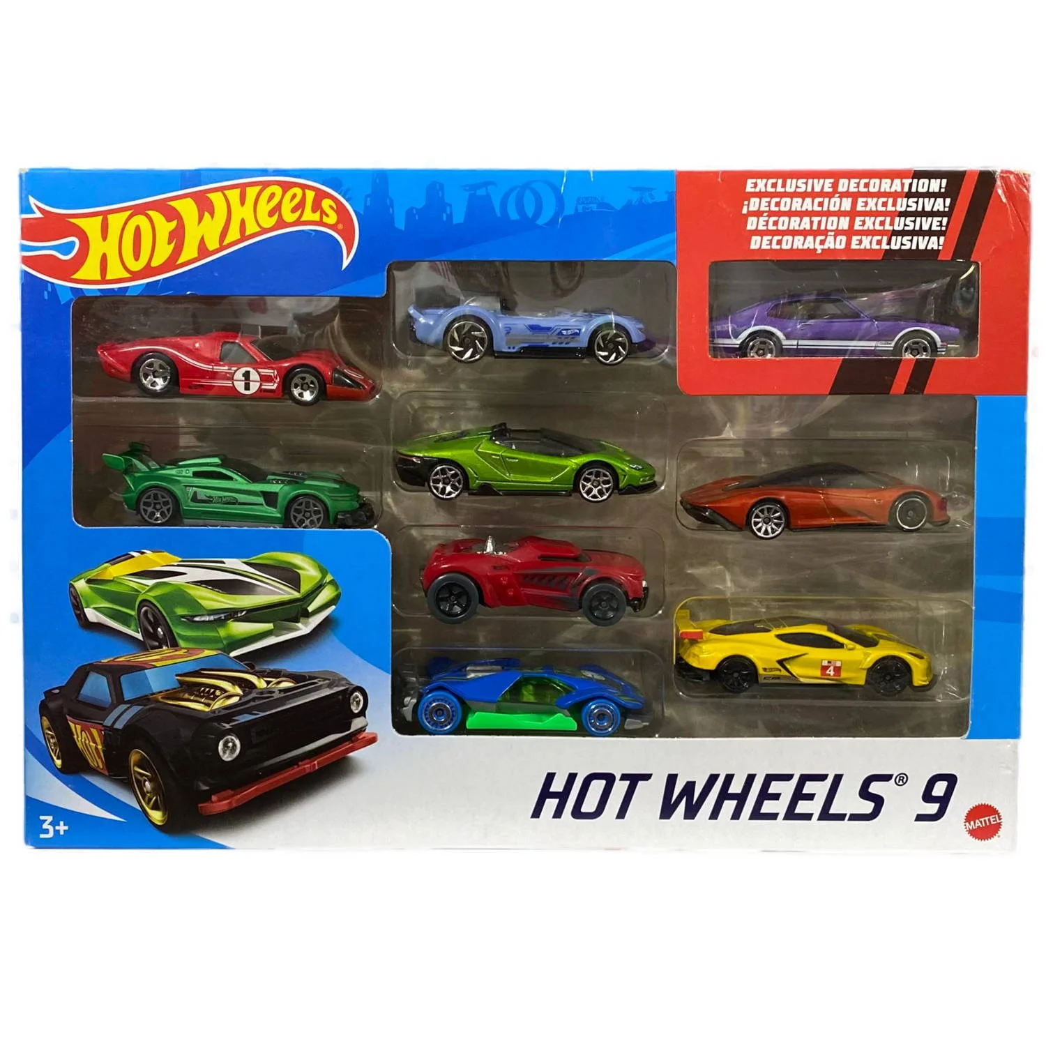 Hot wheels store 9 car pack