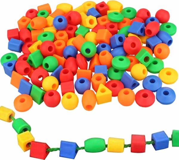 Lacing Beads Matching and Math Toy Le3ab Store