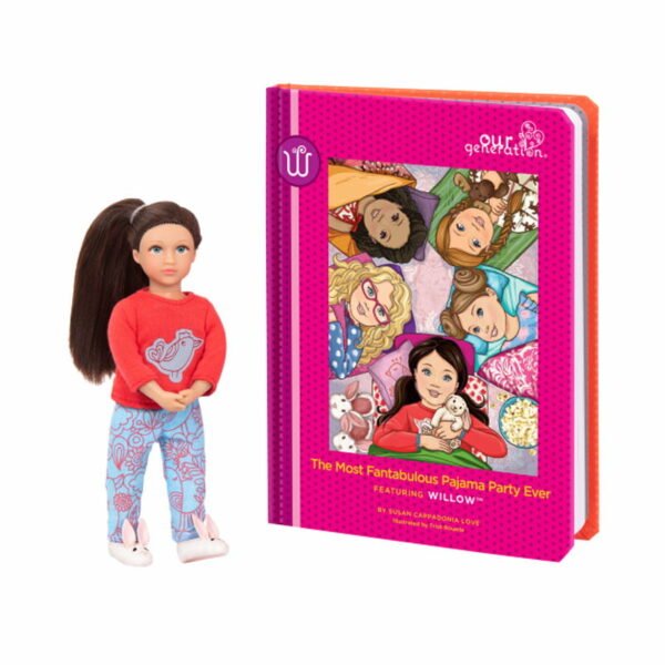 Our Generation Mini Doll Willow With Book