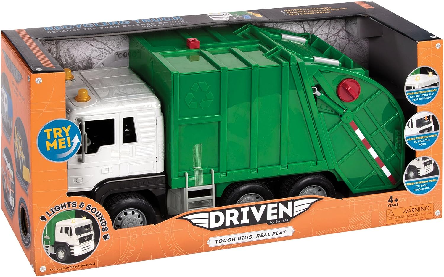 Driven recycling best sale truck toy