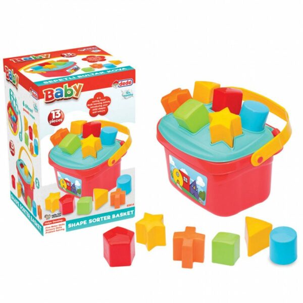 Dede Baby Shape Sorter Basket -13 Pieces