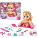 Zuru Sparkle Girlz Nail Design Hair Styling Head