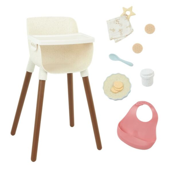 Lulla Baby Doll High Chair & Feeding Set