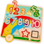 Battat Wooden Number & Shapes Puzzle