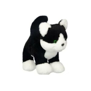 Wild Planet Plush Soft Black and White Kitten