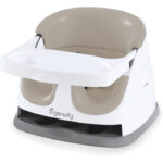 Ingenuity Baby Base 2-in-1 Booster Feeding & Floor Seat with Self-Storing Tray, Cashmere