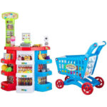 Super Store - Super Market Desk With Sound ,Light, Shopping Cart & 68 Accessories - TG