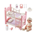 Baby Doll With Double Layer Bed And Accessories - TG