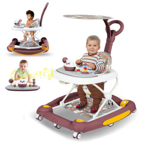 Baby Walker 5-in-1 Walker with Music Toys And Push Handle- TG