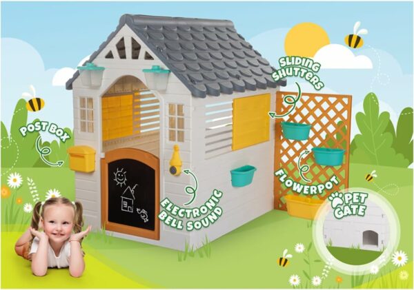 Dolu Garden Play House With Blackboard Fence 3 Le3ab Store