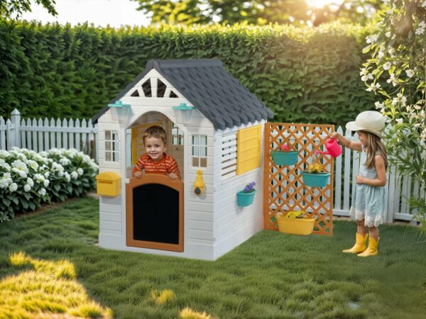 Dolu Garden Play House With Blackboard Fence Le3ab Store