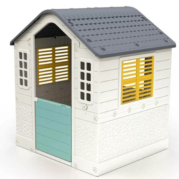 Dolu Play House for toddlers White, Green, Yellow