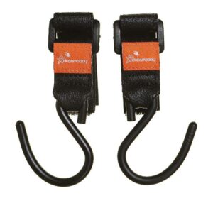 Dream Baby Stroller buddy EZY-Fit Stroller Hooks - 2 pack (Black)