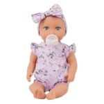 Lulla Baby Baby Doll Floral Outfit & Headband